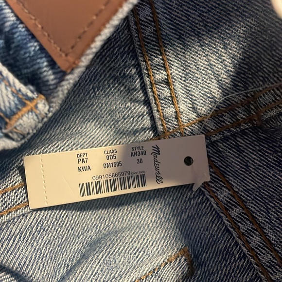 NWT - Madewell Dad Jean sz 30 - Picture 6 of 9